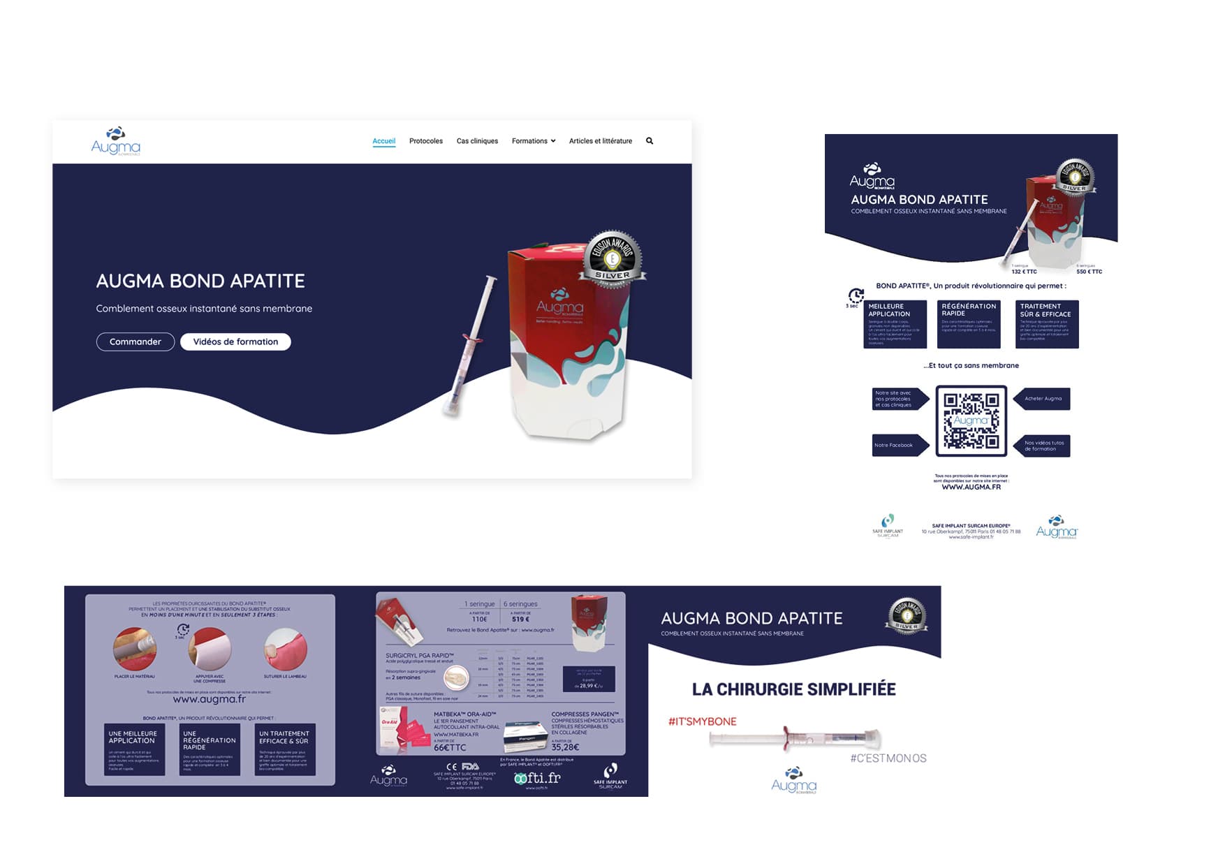 Augma website and communication materials
