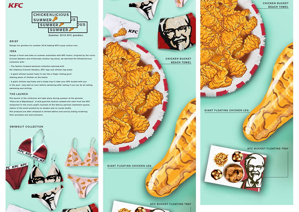 Advertising goodies and stunt for KFC